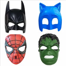 Zenviva Hulk Maskesi, Batman Maskesi, Örümcek Adam Maskesi, Pijamaskeliler Kedi Çocuk Maskesi
