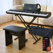 Midex PLX-120BK-ST Katlanır Taşınabilir Dijital Piyano Tuş Hassasiyetli Full Set