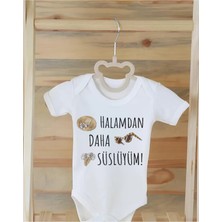 Moda Lime %100 Organik Pamuklu Baskılı Bebek Body