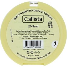 Data Store Smooth Matte Compact Powder Mat Görünümlü Pudra 20 Sand