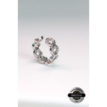 Lynare Deliksiz Smile Gülücük Model Earcuff Kıkırdak Küpe Çelik Küpe 1 Adet