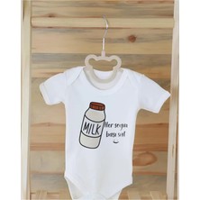 Moda Lime %100 Organik Pamuklu Baskılı Bebek Body