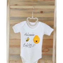 Moda Lime %100 Organik Pamuklu Baskılı Bebek Body