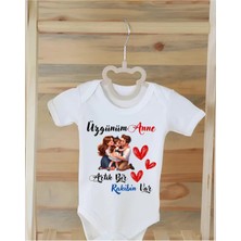 Moda Lime %100 Organik Pamuk Baskılı Bebek Zıbın