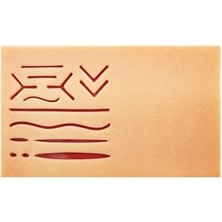 Data Store Edulaparoskopi Silikon Büyük Dikiş Pedi 19X11CM Büyük Boy Simülasyon Eğitim Matı Dikiş Pedi