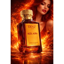 Denz Kızıl Aura Klasik misk amber cesur cürretkâr %40 Esans Oranı Extrait Kalite Cezbedici Kadın Parfümü Kalıcılık
