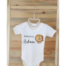 Moda Lime %100 Organik Pamuklu Baskılı Bebek Body