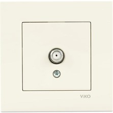 Data Store Krem Uydu Prizi F Konnektörlü Sonlu