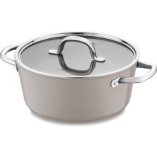 Data Store Crystal Bej Derin Tencere 24 cm