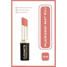 Data Store Pure Matte Powder Lipstick No: 106 - Pudralı Mat Ruj