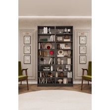Asra Trend Lüks 16 Raflı Ayarlanabilir Ev Ofis Kitaplık %100 MDF Dekoratif Kütüphane Kitaplık K16