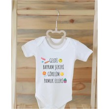 Moda Lime %100 Organik Pamuklu Baskılı Bebek Body