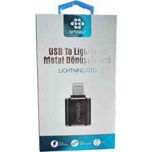 Norino Ios 13 ve Üzeri Klavye, Mouse, Harici Hdd, Iphone Metal Otg Arbaks ARB-507