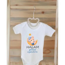 Moda Lime %100 Organik Pamuk Baskılı Bebek Çıtçıtlı Body