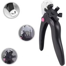 Data Store Gaman Takma Tırnak Kesme Makinesi - Protez Tırnak Kesme Makası - 6 Uzunluk Ayarı + Çöp Hazneli Siyah