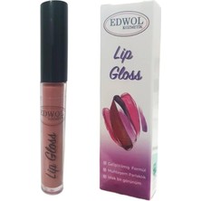 Data Store Edwol Make Up Likit Işıldayan Parlak Nude Kahverengi Parlak Ruj