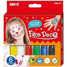 Data Store Amos Face Deco 6 Renk Yüz Boyası