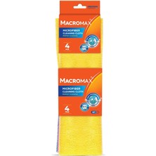Data Store Mikrofiber Temizlik Bezi 4'lü Paket, Çok Amaçlı Toz Alma ve Yüzey Silme Bezi