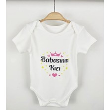 Moda Lime %100 Organik Pamuk Babasının Kızı Baskılı Zıbın