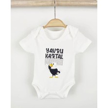 Moda Lime %100 Organik Pamuk Yavru Kartal Baskılı