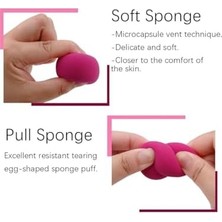 Data Store Makyaj Süngeri Fondöten Süngeri, Pudra Süngeri, Kapatıcı Süngeri, Güneş Kremi Süngeri, Bb Krem Süngeri Armut Profesyonel Makyaj Süngeri 4 ' Lü Set