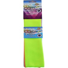 Data Store Microlüks Mikrofiber 3'lü Temizlik Bezi 2 Havlu + 1 Bez 30CM x 34CM