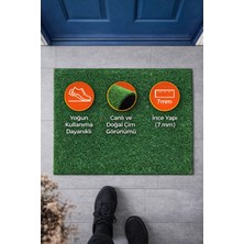 Atasoy Zemin Suni Çim Kapı Önü Paspası 7 mm 50 x 70 cm Yeşil | UV Dayanımlı | İç ve Dış Mekân