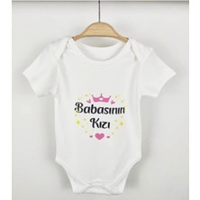 Moda Lime %100 Organik Pamuk Babasının Kızı Baskılı Zıbın