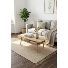 Natura El Dokuma Jüt Bohem Tarz Otantik Salon Oturma Odası Koridor Yatak Odası Natural Halı 00017A