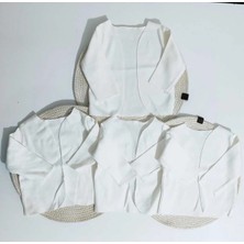 Moda Lime 4'lü Bebek Iç Zıbın Yeni Doğan %100 Pamuklu