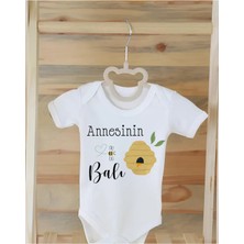 Moda Lime %100 Organik Pamuklu Baskılı Bebek Body