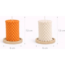 Waxera El Yapımı Soya Wax Estetik Bubble (Baloncuk) Mum 2li