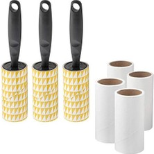 Data Store Bastıs 3'lü Gri Lint Rulo Seti, 4 x Dolum Rulosu