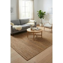 Natura El Dokuma Jüt Bohem Tarz Otantik Salon Oturma Odası Koridor Yatak Odası Natural Halı 00015A