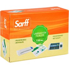 Sarff 65x95 Laminasyon Filmi 150MIC Polyester Kaplama Malzemesi Kolay Kullanım ve Estetik