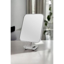 Data Store Beauty Serisi 3x Büyüteçli Çift Taraflı Ayarlanabilir Eğimli Masa Üstü Makyaj Aynası 12X18 cm Dikdörtgen