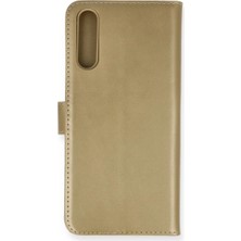 Eco Port Huawei P Smart S Kılıf Trend S Plus Kapaklı Kılıf - Gold