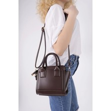 Clodi Kadın Acı Kahve El ve Omuz Çantası Yeni Sezon Şık Günlük Askılı Klasik Model