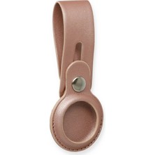 Eco Port Airtag Askılı Deri Kılıf - Rose Gold