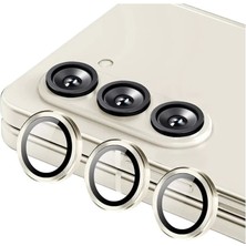 Eco Port Samsung Galaxy Z Fold 5 Valdez Metal Kamera Lens - Krem