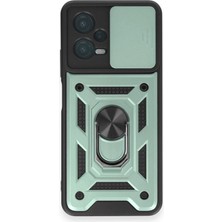 Eco Port Xiaomi Redmi Note 12 4g Kılıf Pars Lens Yüzüklü Silikon - Yeşil