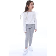 Kyex Kids Kız Çocuk Pamuklu Likralı Kaşkorse Mevsimlik Tayt