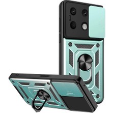 Eco Port Xiaomi Redmi Note 13 4g Kılıf Pars Lens Yüzüklü Silikon - Yeşil