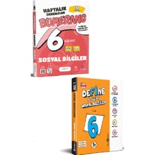 Günay Yayınları 6. Sınıf Bumerang Sosyal 32 Haftalık Deneme + Fi Yayınları Define Fasikül Seti