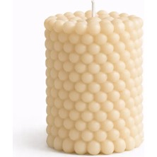 WAXERA Mood Collection – Ekru Bubble Mum El Yapımı %100 Doğal Soya Wax | Parafin İçermez |