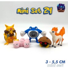 Neptune3D Pokemon Mini Figür Seti 24 (Kadabra, Exeggcute, Poliwrath, Kabuto, Ponyta)
