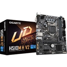 Flamex Gıgabyte H510M H V2, Rev.1.0, 2xddr4, M.2, D-Sub, Hdmı, 10-11.nesil, LGA1200 Soket, Anakart