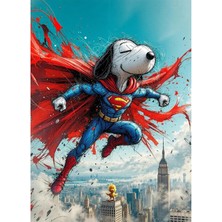 Bedeko Süper Köpek Resimli Mdf Ahşap Tablo