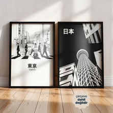 Persona Istanbul "tokyo Noir Chronicles" - 2'li Monokrom Şehir Poster Seti (Çerçevesiz)