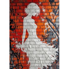 Bedeko Duvar Sanatı Kadın Çizimi Mdf Ahşap Tablo